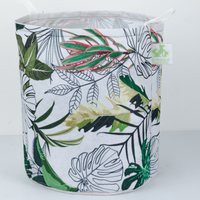Ver: Maceta sublimada con estampa botánica en verde y blanco
