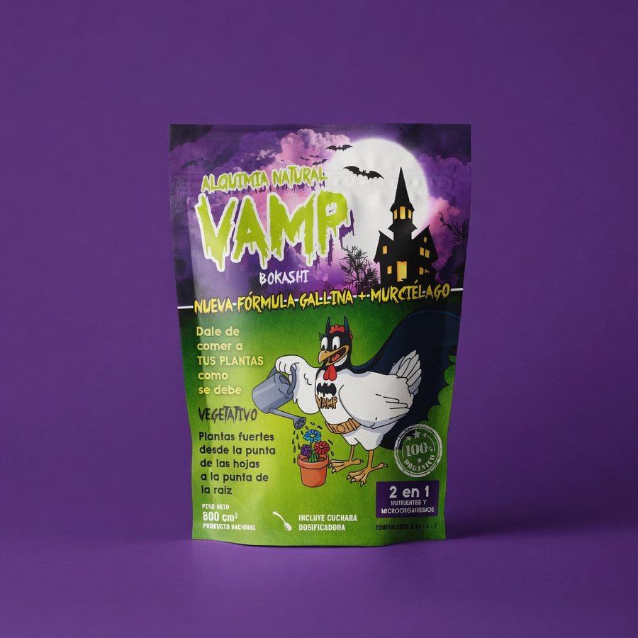 Pouch de Vamp Bokashi gallina más murciélago