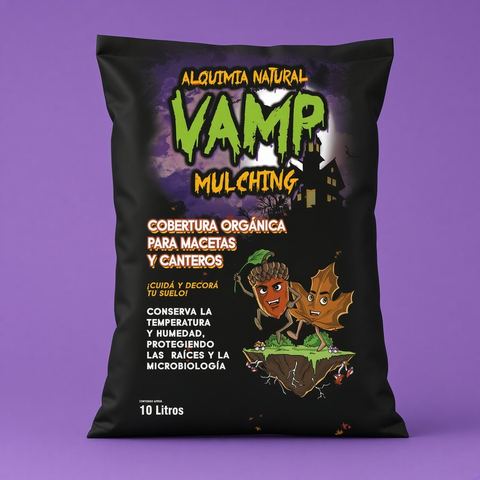 Bolsa de Vamp Mulching, cobertura orgánica de 10 litros