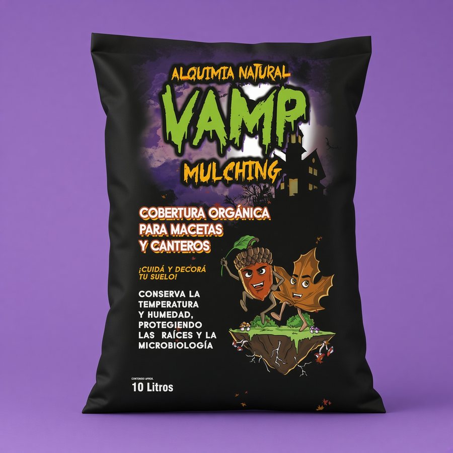 Bolsa de Vamp Mulching, cobertura orgánica de 10 litros