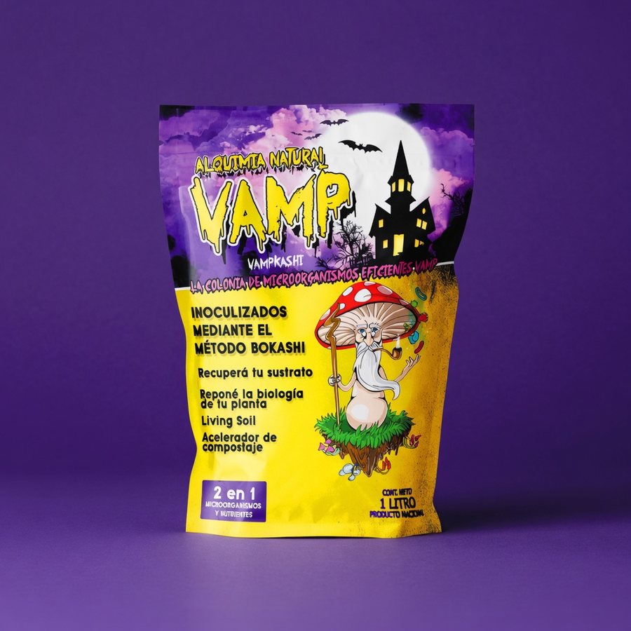 Pouch de Vampkashi, colonia de microorganismos